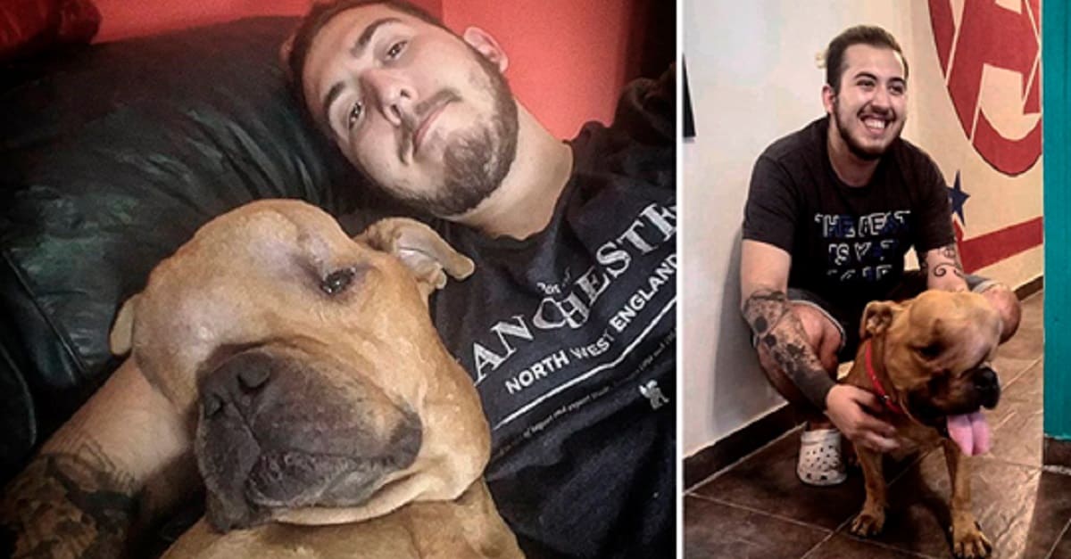 Jovem adota cão com câncer para dar a ele um lar em seus últimos dias