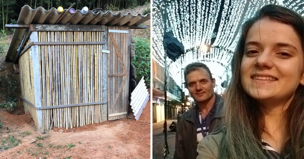 Pai constrói cantinho de bambu fofo para a filha poder estudar