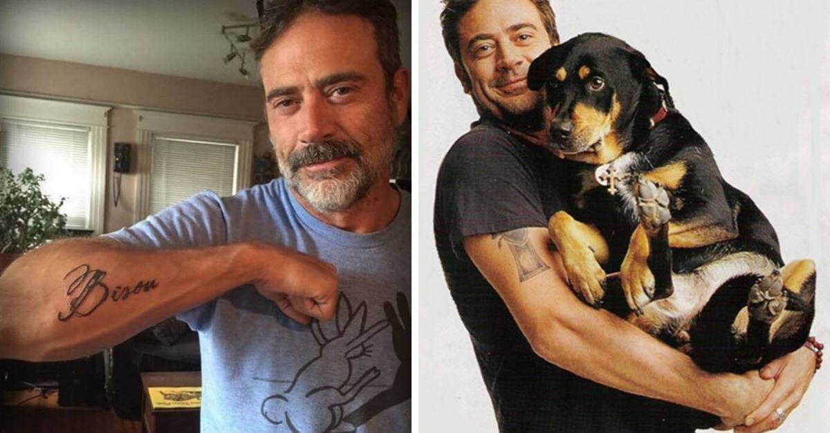 Ator de Hollywood faz tatuagem com o nome do cachorro que ele salvou