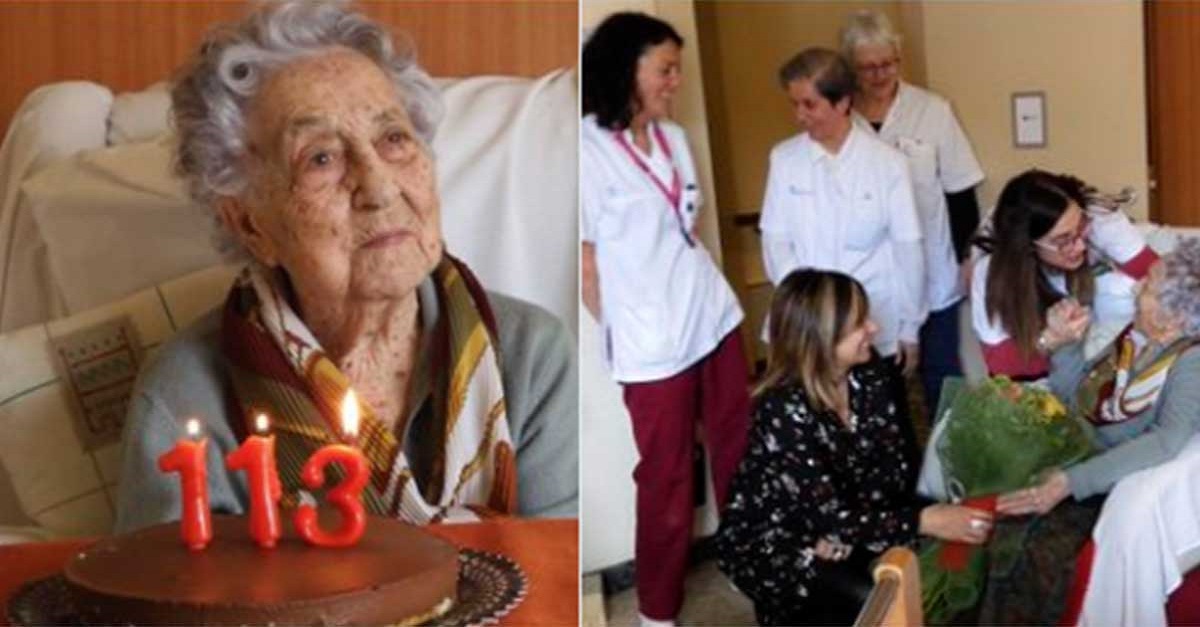 Idosa de 113 anos é a pessoa mais velha da Espanha, e ela conseguiu vencer o coronavírus