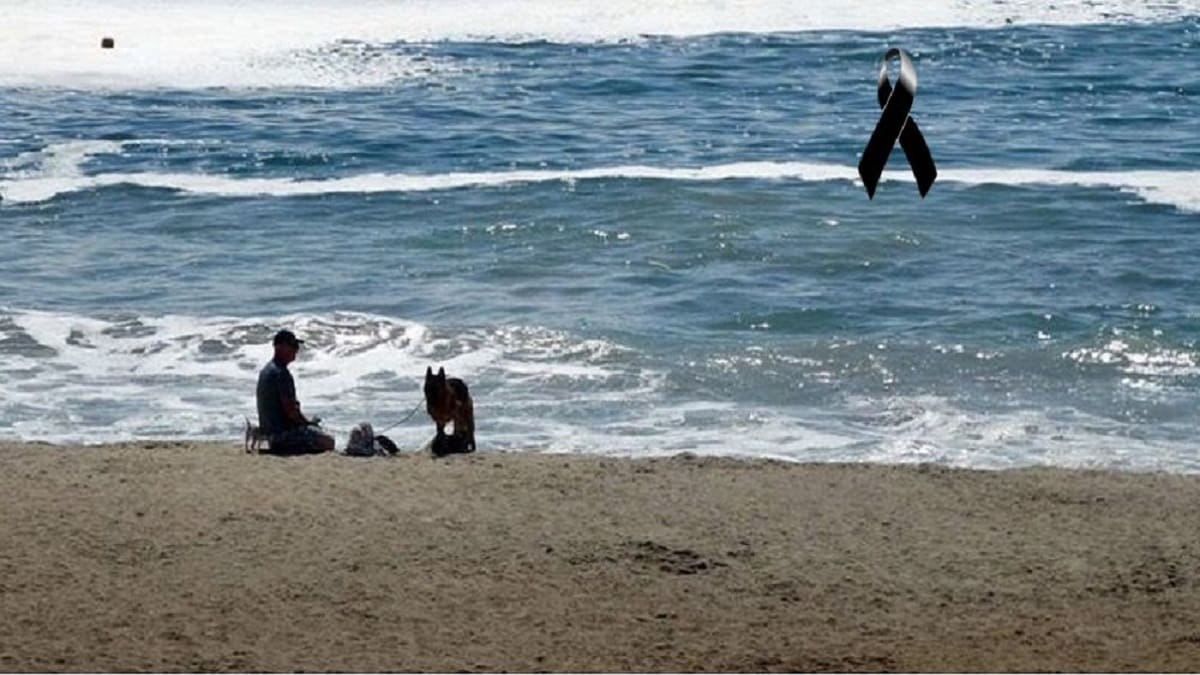 Homem morre ao salvar seu cachorro que estava se afogando no mar
